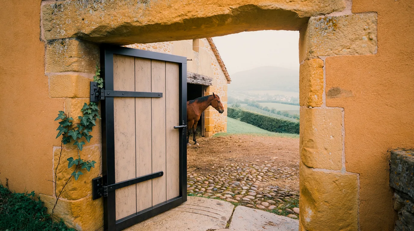 Entrée, Poney Club Harland, centre équestre à Sonnay